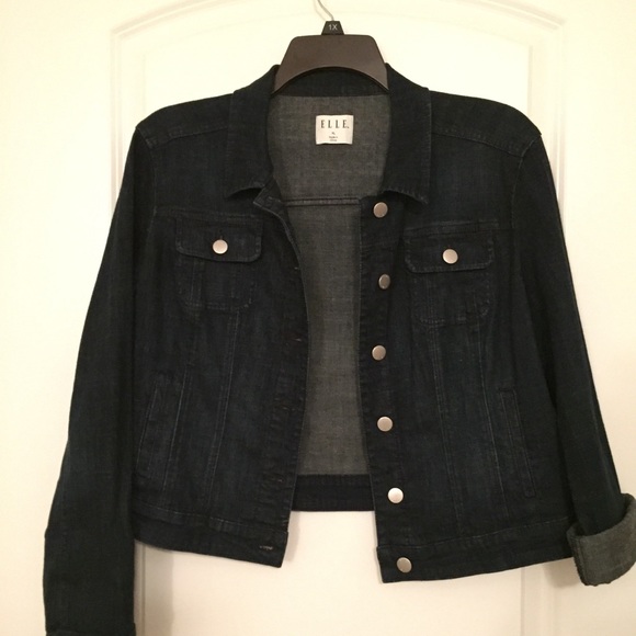 Elle Jackets & Blazers - Like New ELLE Denim Jacket Worn Once  Crop Length